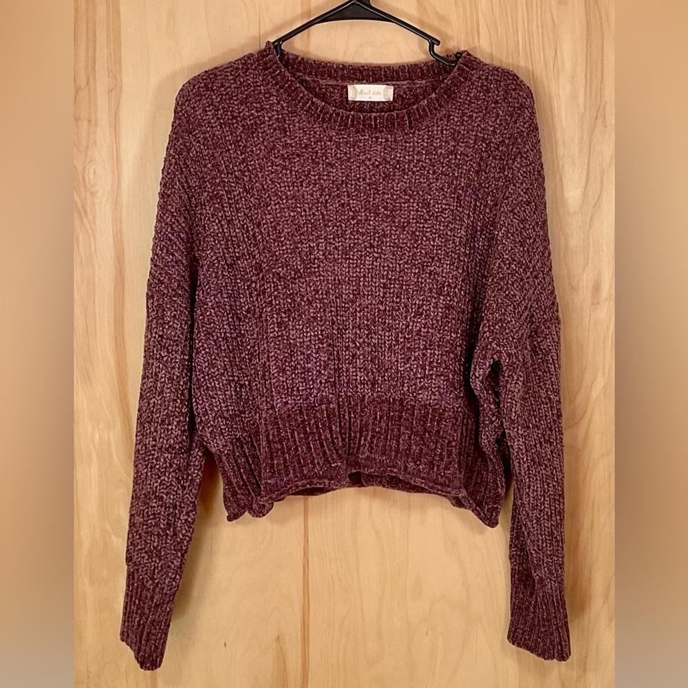 Altar’d State Cropped Chenille Sweater - EUC